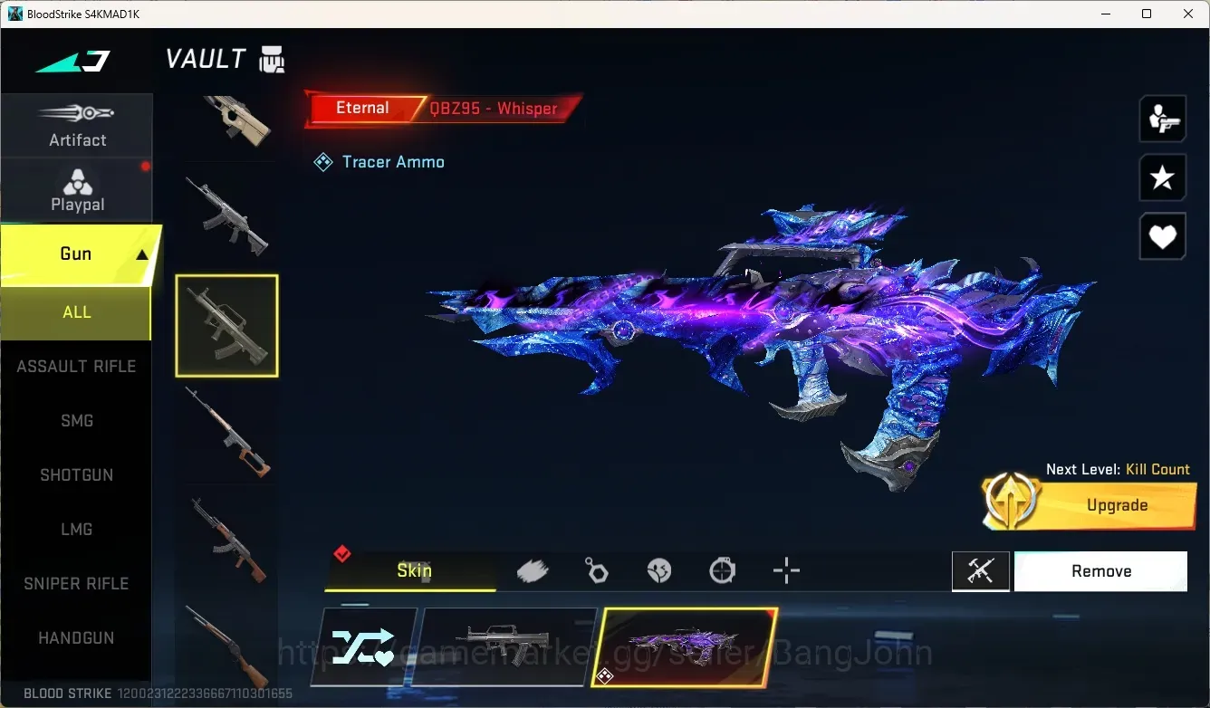 Blood Strike Accounts Others ASIA | Eternal BZ95-Whisper | Ultra Melee Katar-Selachian | Eternal Striker Zero Odashadow | 9 1