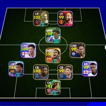 eFootball Accounts High-End Android|Power 3103|Big Time Rodri|3 Epic Rui Costa,Dirk Kuyt,David Seaman|6 Show Time Alejandro
