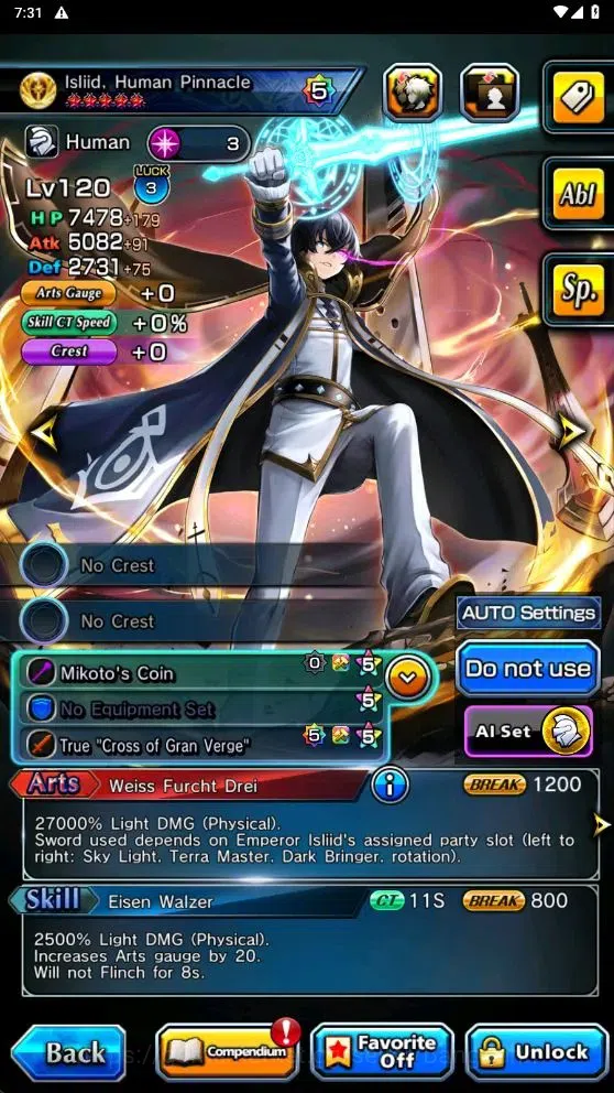 Grand Summoners Accounts Global|Rank 71|Ascend 14|OkarunTW|War Hero FenTW|N image 10