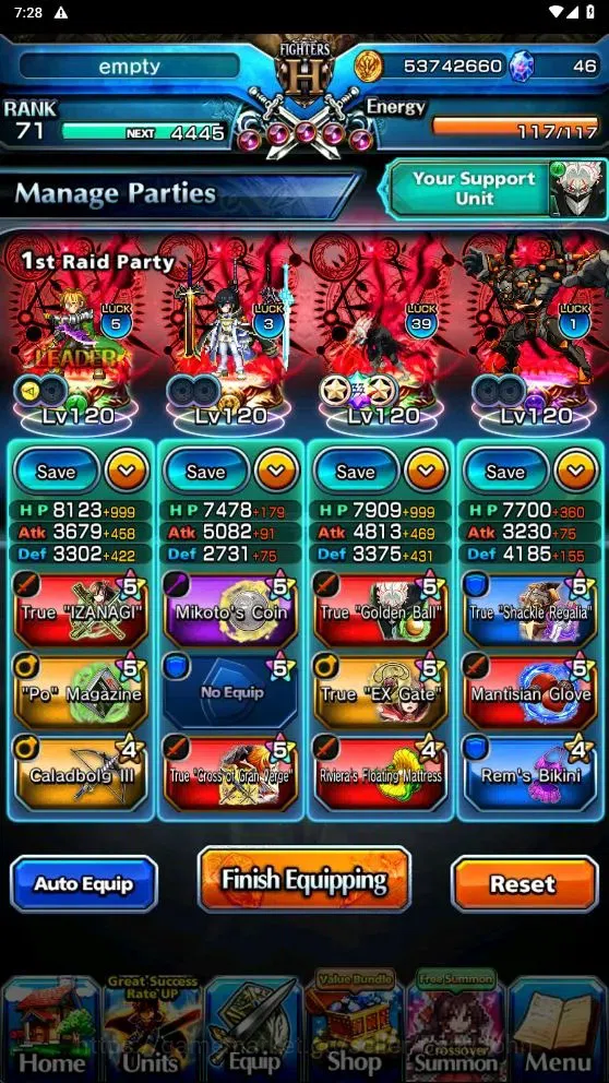 Grand Summoners Accounts Global|Rank 71|Ascend 14|OkarunTW|War Hero FenTW|N image 3