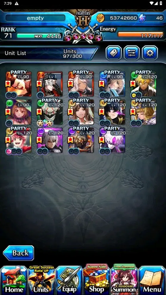 Grand Summoners Accounts Global|Rank 71|Ascend 14|OkarunTW|War Hero FenTW|N image 4