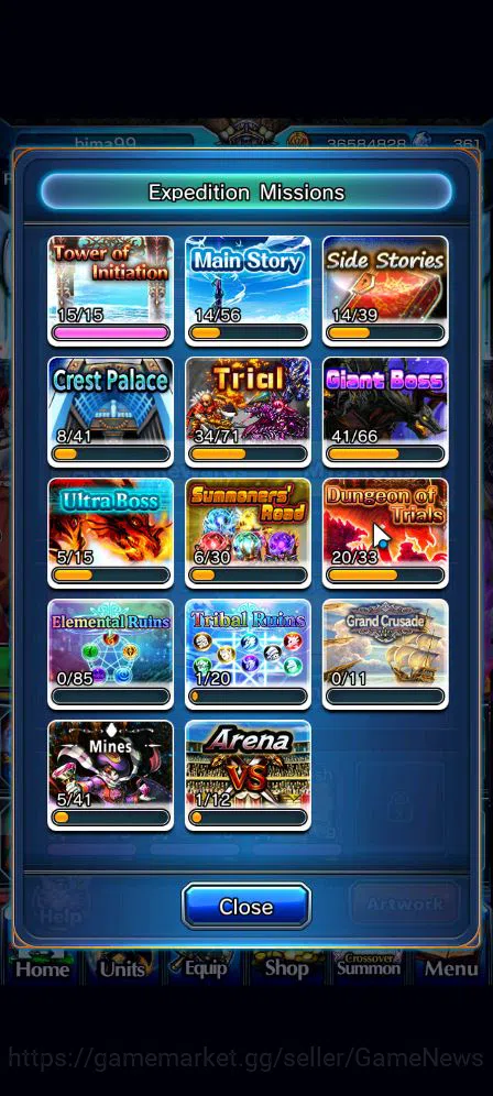 Grand Summoners Accounts Starter Global|Rank 73|13 Ascend|Summer (MiyuTW,Luvia&Rin,Illya,ChloeTW),ChloeTW,Jay,Hot 13