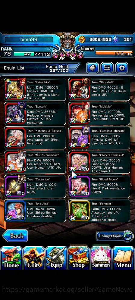Grand Summoners Accounts Starter Global|Rank 73|13 Ascend|Summer (MiyuTW,Luvia&Rin,Illya,ChloeTW),ChloeTW,Jay,Hot 5