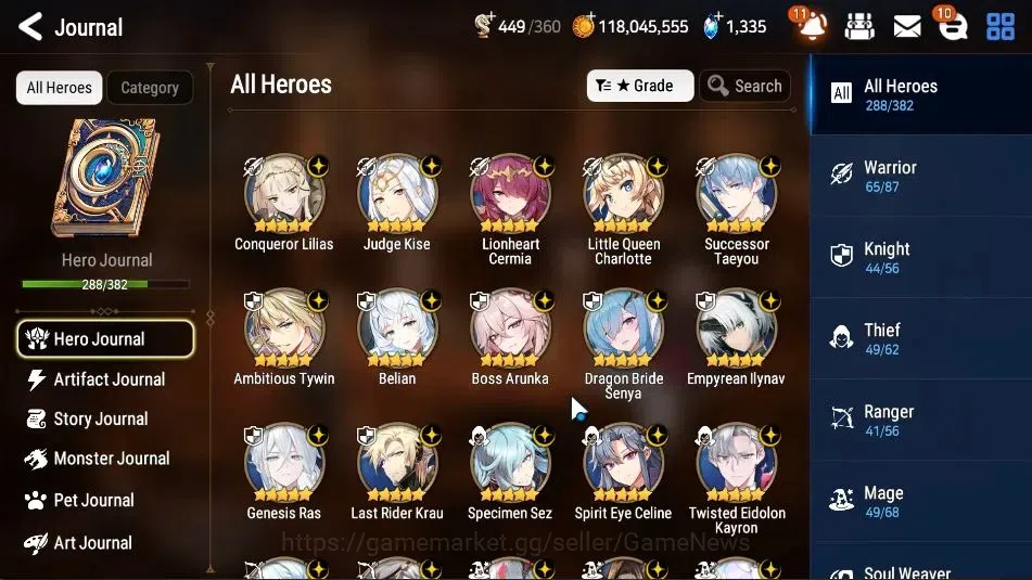 Epic Seven Accounts High-End ASIA Verif ENDGAME|39ML(Dark Diene,AinzOG,GRas,HarSeti,Zio,Etc)+FuLL Collab Frieren|MANY 7