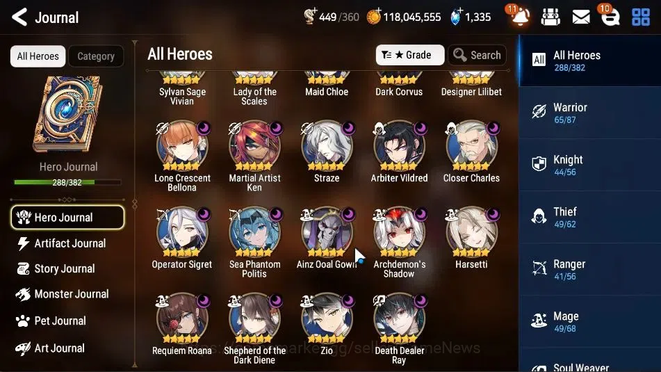 Epic Seven Accounts High-End ASIA Verif ENDGAME|39ML(Dark Diene,AinzOG,GRas,HarSeti,Zio,Etc)+FuLL Collab Frieren|MANY 9