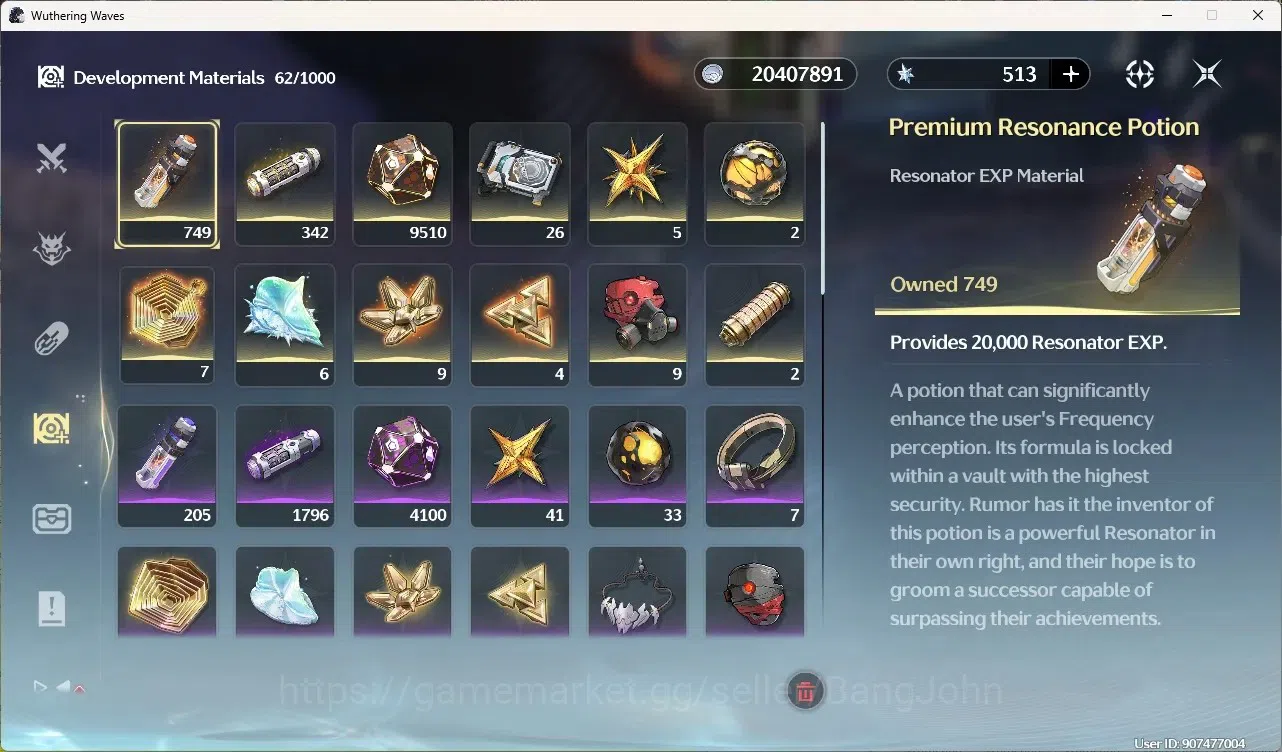 Wuthering Waves Accounts Starter SEA|UL 52|Rank 5|2 Char Limited [Denia Rc6]+Sign, Rebecca | Mc Female | TakeMail WW254B 18