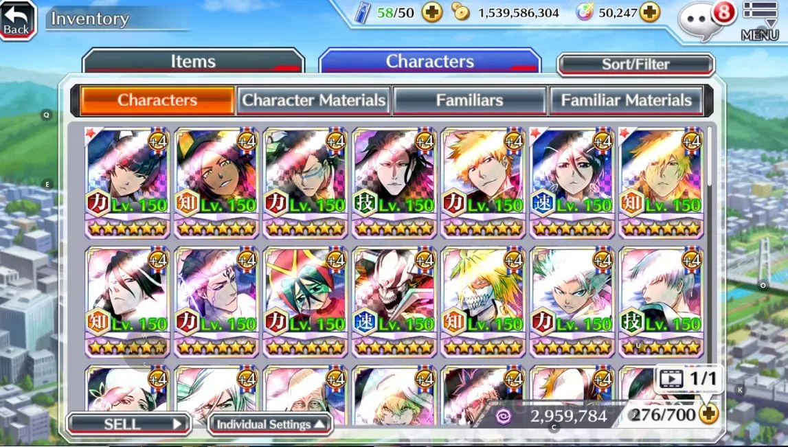 Bleach: Brave Souls Accounts Others Global|50K Orb|Halloween Soifon,Yoruichi,TYBW26 Shuhei,11th Aizen,New Ichigo,10th 1