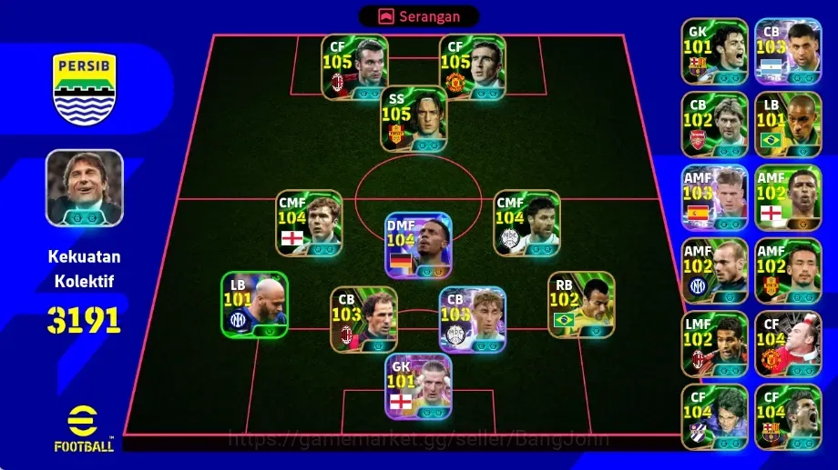 eFootball Accounts Legends & Iconic Players Android|PW 3191|Felix Nmecha Show T,Eric Cantona Epic,Andrly Shevchenko 1