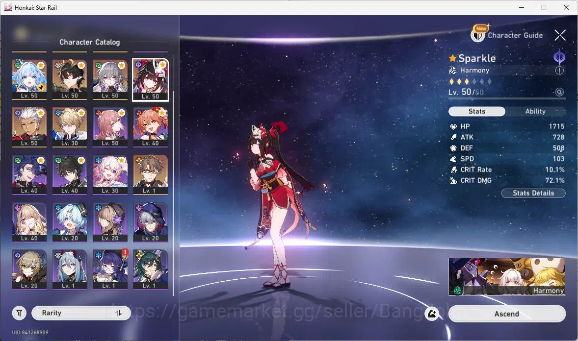 Honkai Star Rail Accounts ASIA | TL 40 | evernight, ruan mei, natasha, crydr image 2