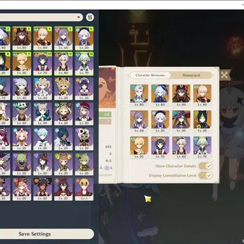 Genshin Impact Accounts Others Asia|AR 54|Premium Team Neuv|4 Limited (Furina,Hu Tao,Kazuha) |Rate ON|Reuni ON|Male MC|Take
