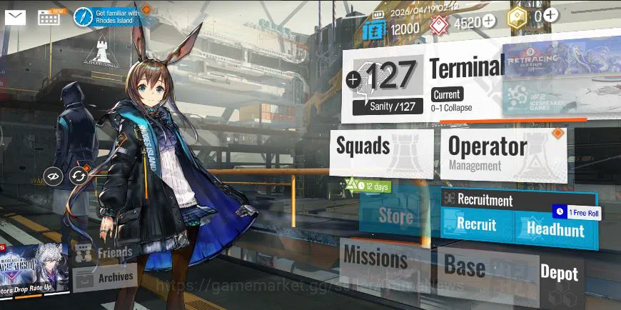 Arknights Accounts Lv 1 | 13 Operator | 4k+ Orundum | 1 Limited | [Si image 6