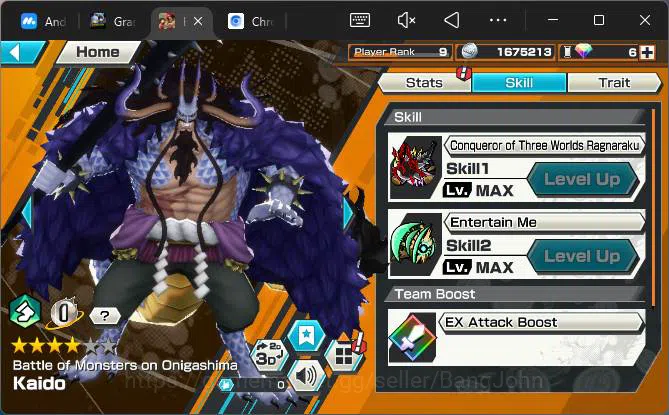 One Piece Bounty Rush Accounts Others GLOBAL| EX 3| PR 9|BMO Kaido,KS Yamato,MWD Luffy,etc|More Detail Check SS|OPBR279B 7