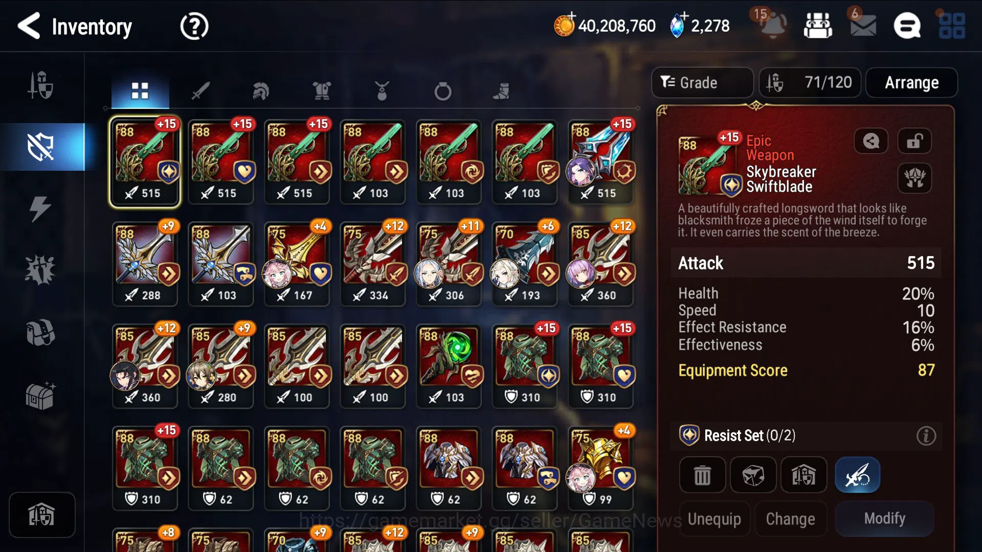 Epic Seven Accounts GLOBAL Unverif|8 ML(Lone W Peira,Sez,SS Vivian)(So image 7