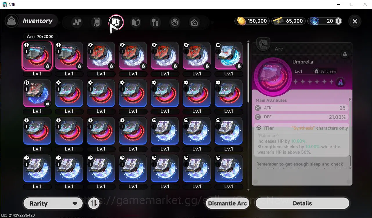 Neverness to Everness Accounts GLOBAL SEA|HL 3| 1 SSR Limited Nanally |5 SR Aurie image 6