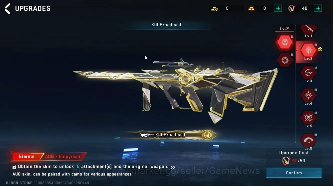 Blood Strike Accounts ASIA|ETERNAL [AUG-Empyrean Lv1]|ULTRA [Lucian-Pitc image 7