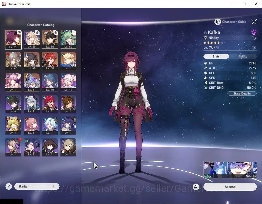 Honkai Star Rail Accounts Asia|TL 51|6 Limited|Kafka,Huohuo,Ruan Mei,Silver  image 5