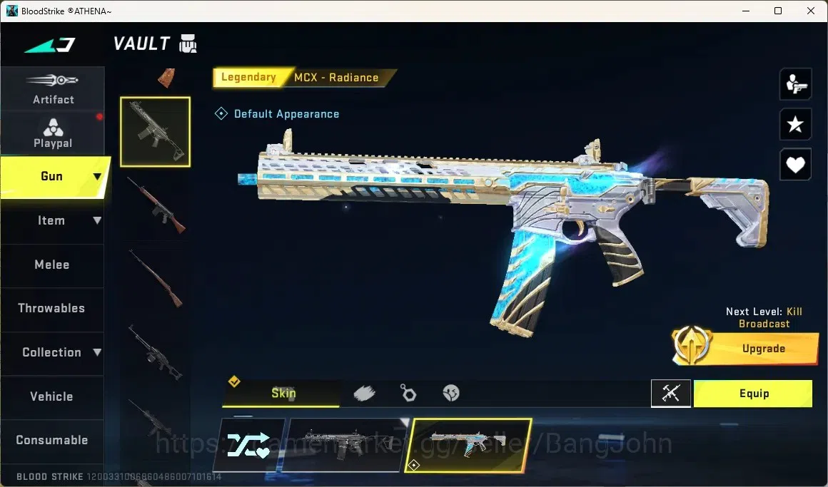 Blood Strike Accounts Rare Skin ASIA | 1 Ultra Striker ZERO - Nullifier|2 Legendary: M4A1-Venom,MCX-Radiance | 1 Collab 4