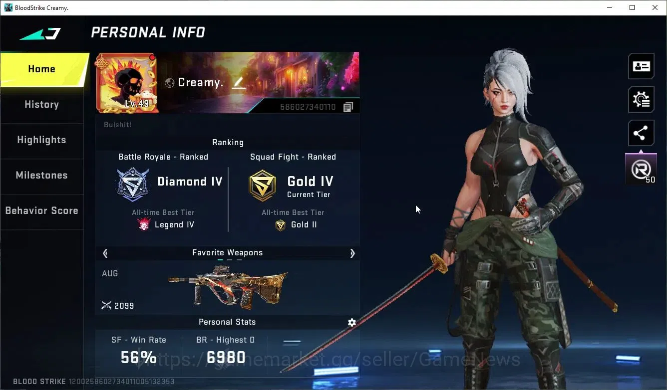 Blood Strike Accounts ASIA|2 ULTRA[Nacho-Enforcer,AUG-Flame]|11 Legendar image 2