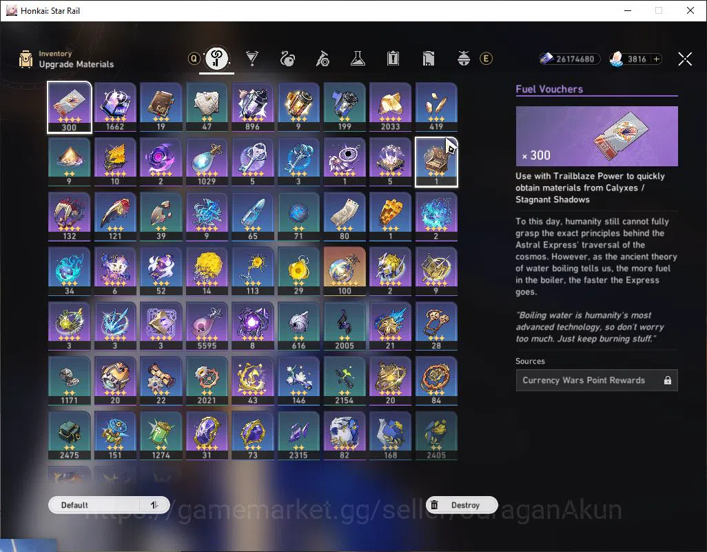 Honkai Star Rail Accounts Mid Game Asia|TL 70|16 Limited|[Feixiao,Huohuo,Rappa,Firefly]+Sign Jingliu 6