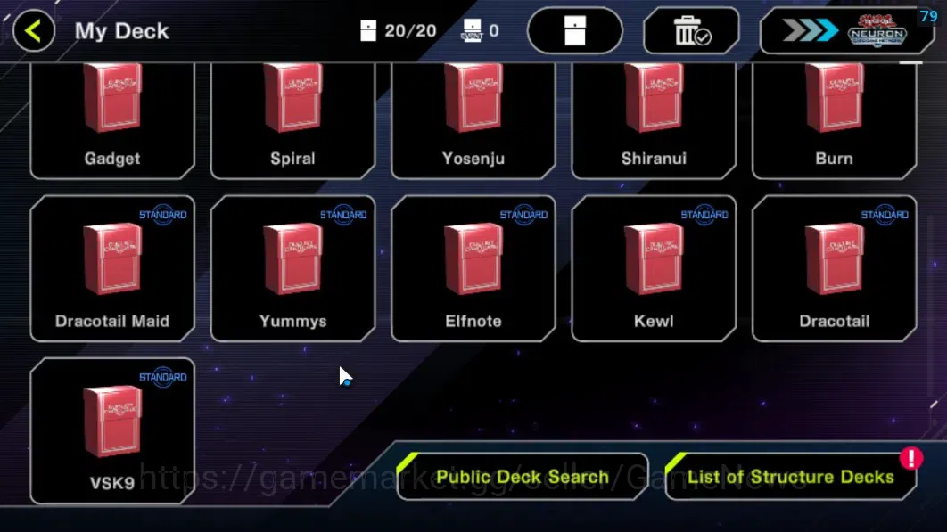Yu-Gi-Oh! Master Duel Accounts Android|Lv 18|20 Deck|VSK9,Dracotail,Yummys,Dracot image 3