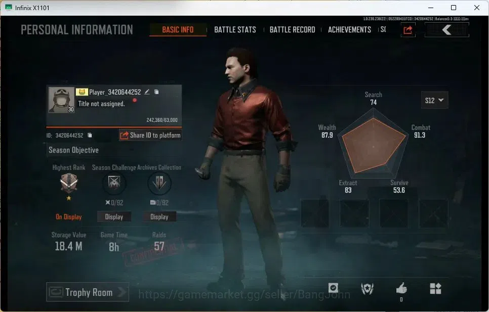 Arena Breakout Accounts Mobile | LV 30 | SV 18.4 M | CV 7.68 M | Speed SQB image 1