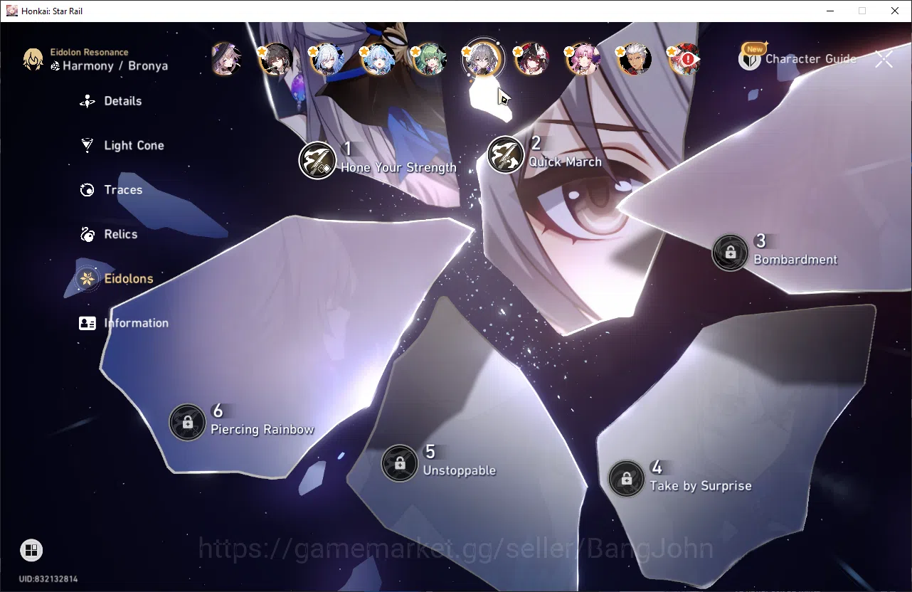 Honkai Star Rail Accounts [ASIA] TL70 | 22 Ltd | 17 LC | Prime Team: Anaxa + image 16