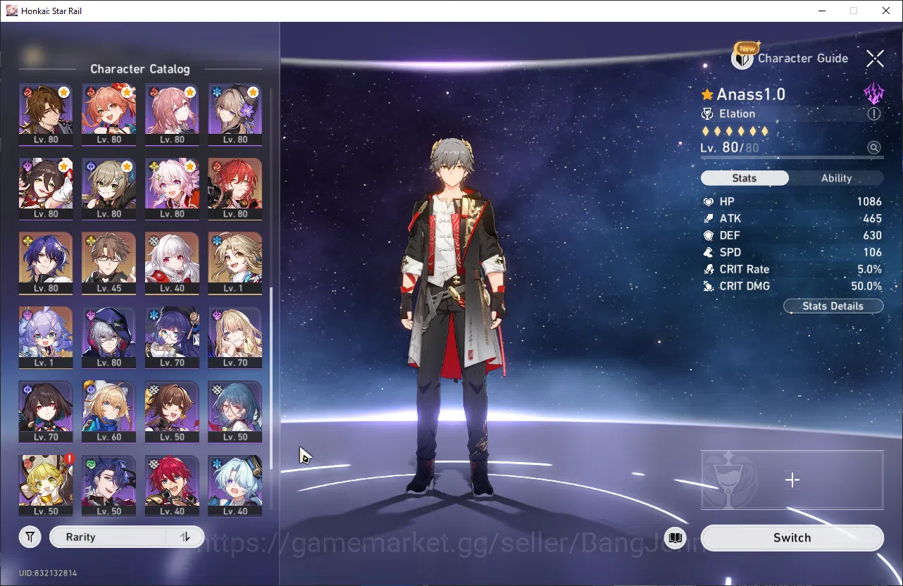Honkai Star Rail Accounts [ASIA] TL70 | 22 Ltd | 17 LC | Prime Team: Anaxa + image 19