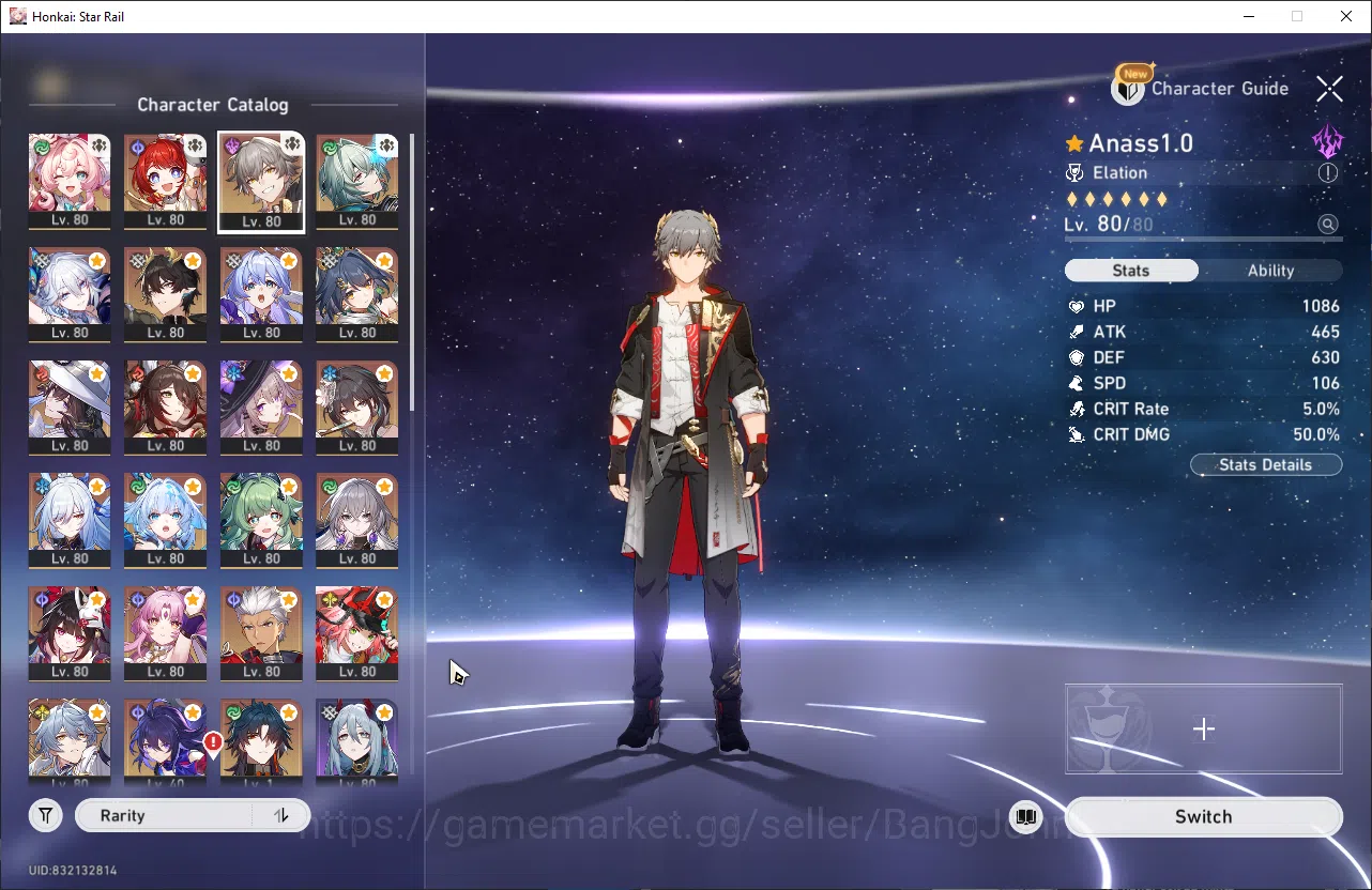 Honkai Star Rail Accounts [ASIA] TL70 | 22 Ltd | 17 LC | Prime Team: Anaxa + image 20