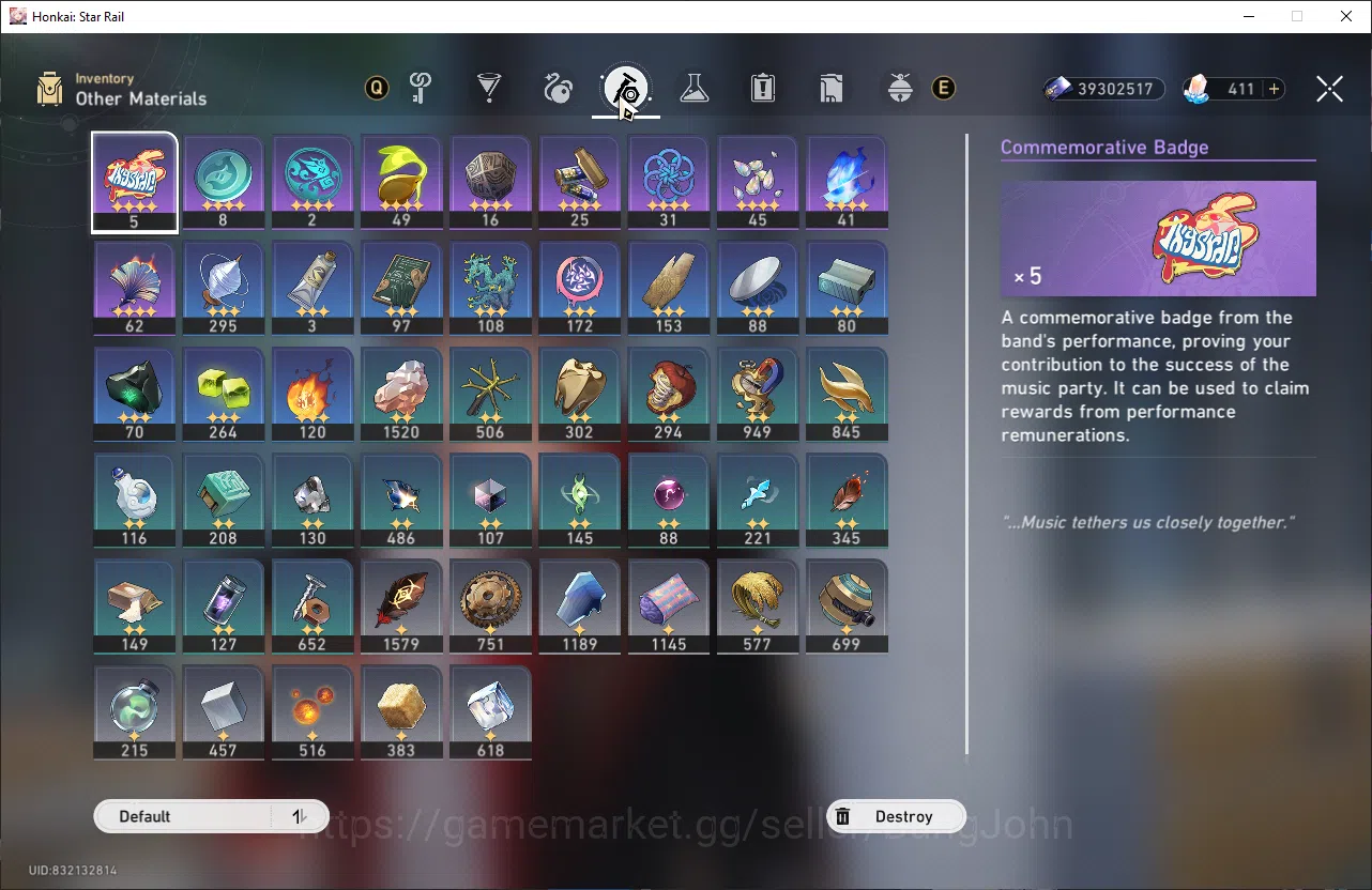 Honkai Star Rail Accounts [ASIA] TL70 | 22 Ltd | 17 LC | Prime Team: Anaxa + image 8