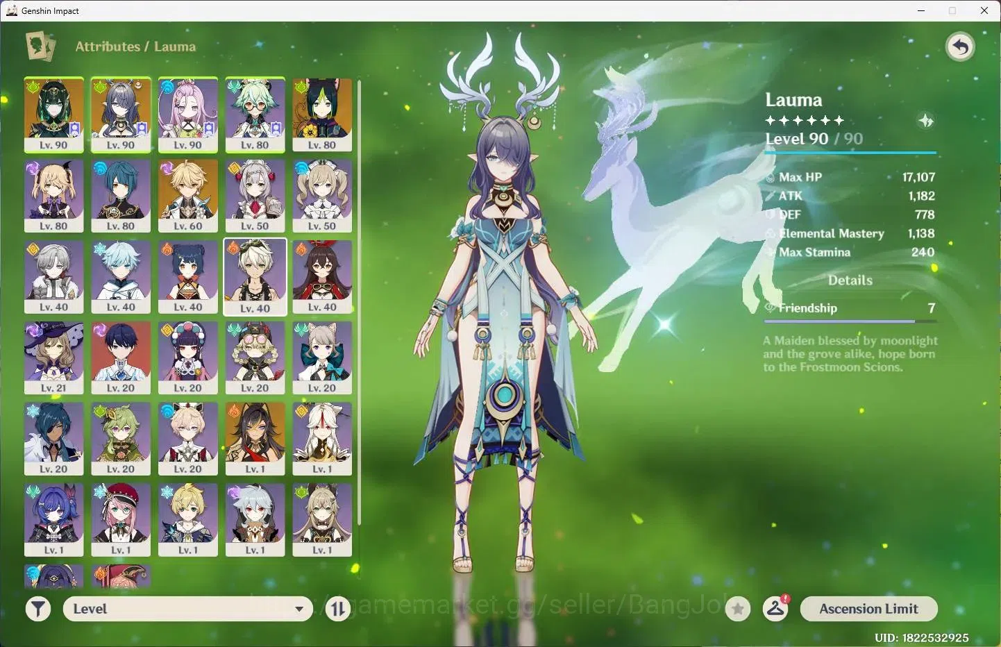 Genshin Impact Accounts ASIA | AR 55 |2 Limit+2 Standar(Nefer,Lauma)+1 Sig image 2