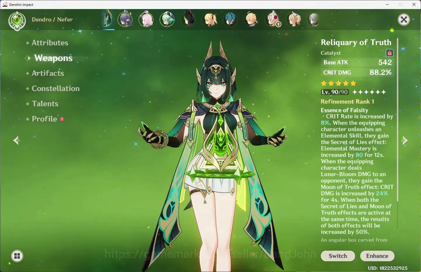 Genshin Impact Accounts ASIA | AR 55 |2 Limit+2 Standar(Nefer,Lauma)+1 Sig image 3