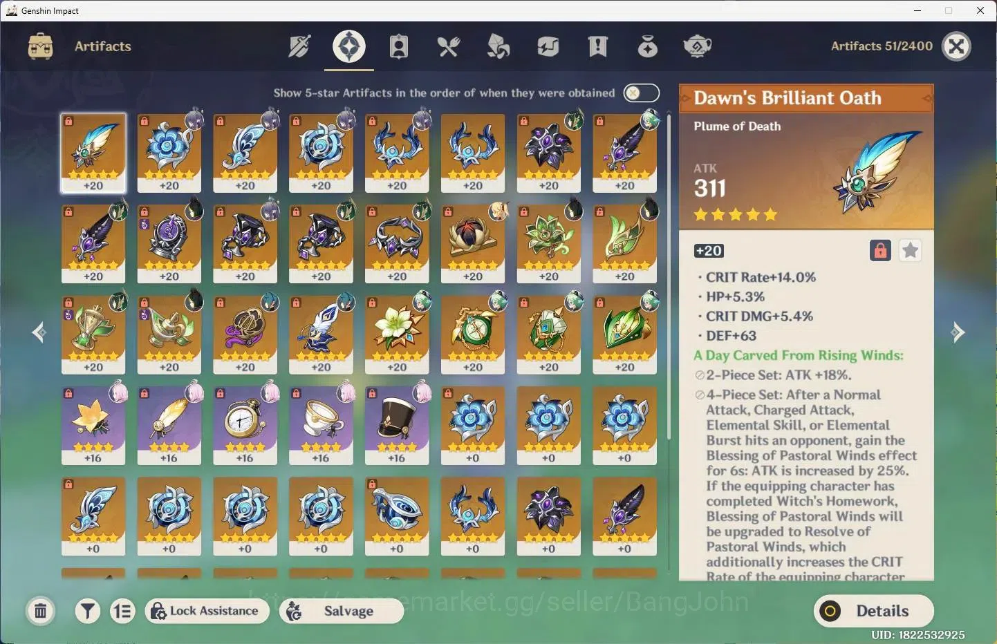 Genshin Impact Accounts ASIA | AR 55 |2 Limit+2 Standar(Nefer,Lauma)+1 Sig image 5