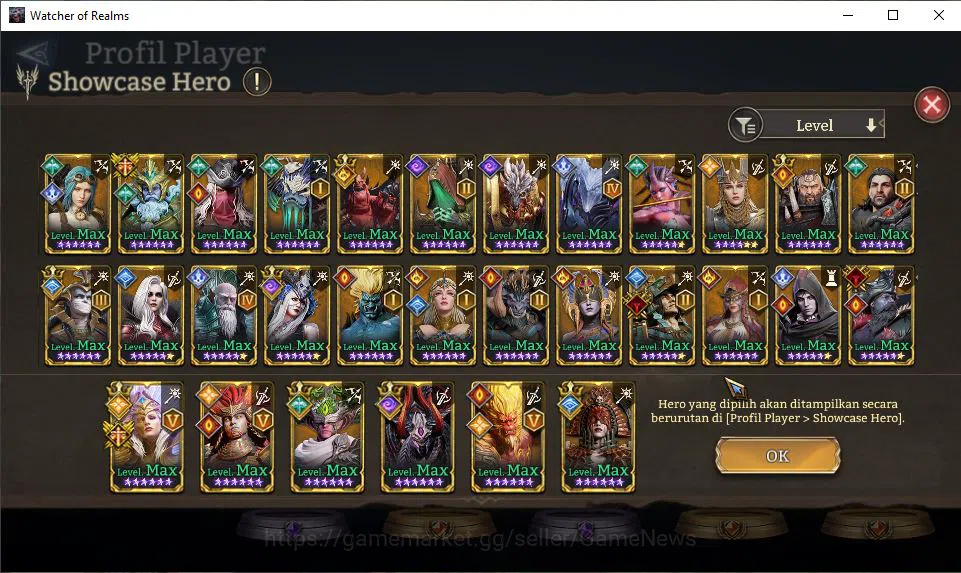 Watcher of Realms Accounts GLOBAL 50x|10,5M Power|16 Lord[IngridA5,PraetusA1, image 13