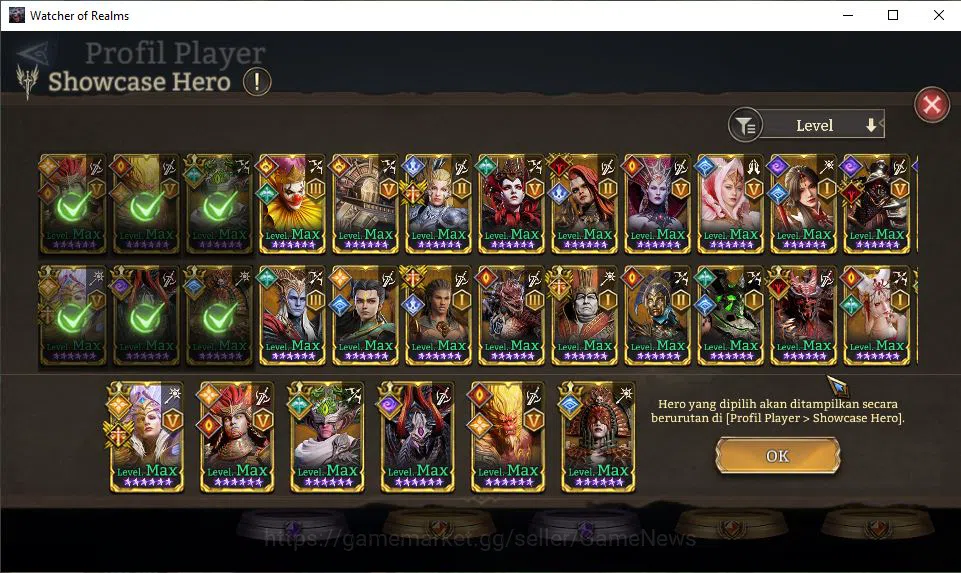 Watcher of Realms Accounts GLOBAL 50x|10,5M Power|16 Lord[IngridA5,PraetusA1, image 9