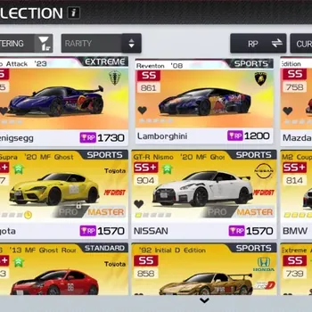 Racing Master Accounts SEA|Lvl 46|3 PL (Jesko, Reventon, RX-7 RS InitialD),Collab MF Ghost(GR Supra,GTR Nismo E1,GT