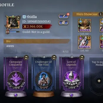 Watcher of Realms Accounts End-Game Global 60xx|Power 2,9M|7 Lord:Cyrus,Aracha,Elddr,Morrigan,Torodor,Laya,Twinfiend|30