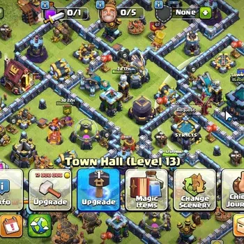 Clash of Clans High-End LV 170|TH 13 - BH 8|HH 7|Limited Skin|BK 67,AQ 70, image 1
