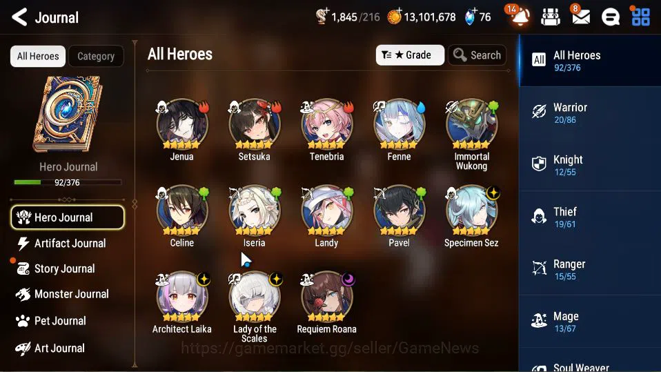 Epic Seven Accounts GLOBAL Unverif|New Era|4 ML(LOT Scales, ,SSEz, ALa image 15