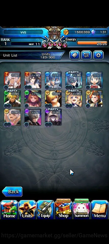 Grand Summoners Accounts Global|Rank 1|Starter|13 Ascend|InumutaTW,Sayaka,S image 4
