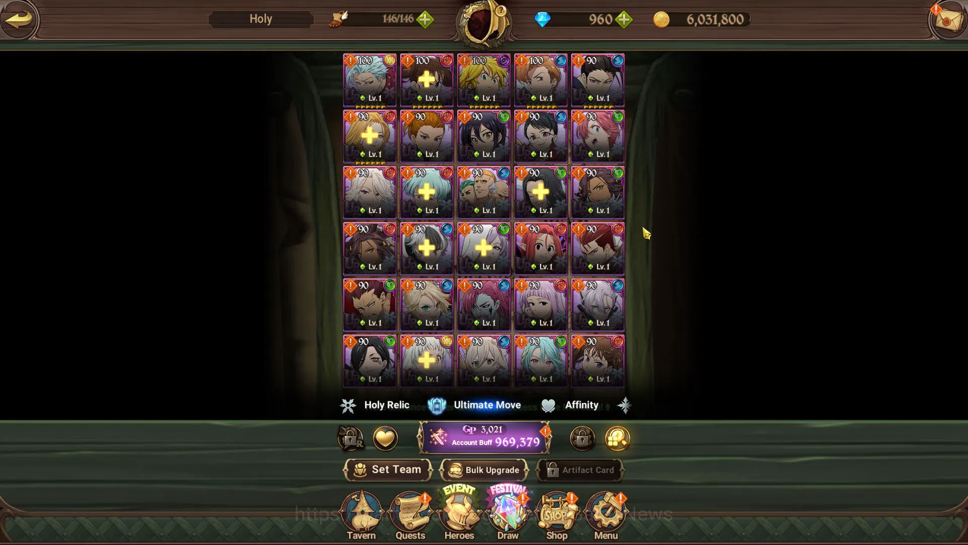 The Seven Deadly Sins: Grand Cross Accounts Asia|969K CC|Starter Ch4|960 DM|1 UR+Collab Fire F image 5