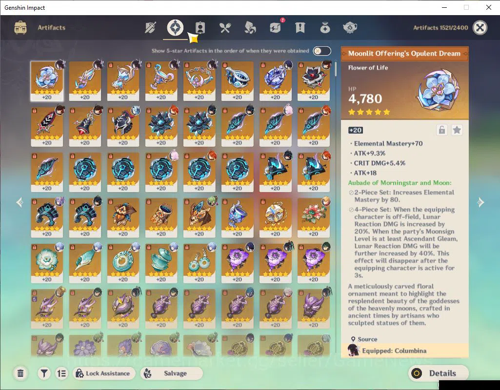 Genshin Impact Accounts ASIA|AR 59|10Limited+6(*5Weapon)|(Raiden,Xiao)+Sig image 12