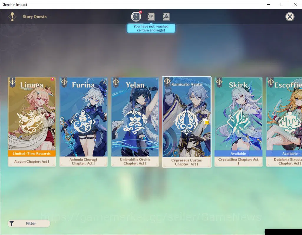 Genshin Impact Accounts ASIA|AR 59|10Limited+6(*5Weapon)|(Raiden,Xiao)+Sig image 5