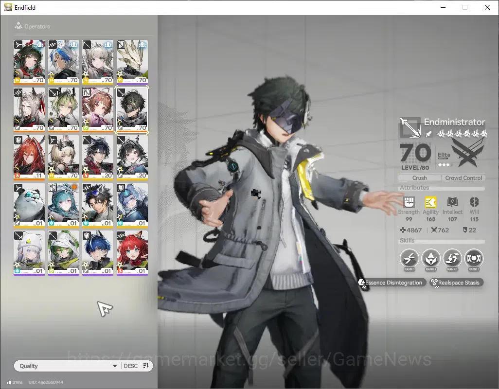 Arknights: Endfield Accounts ASIA|Lv 53|5 SSR (1 Limited) + 12 (*6 Weapon) + 2 Weapon Supply|Zhuang Fangyi 1
