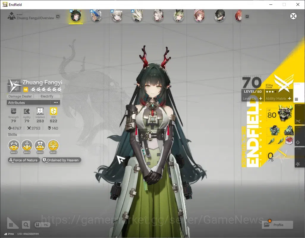 Arknights: Endfield Accounts ASIA|Lv 53|5 SSR (1 Limited) + 12 (*6 Weapon) + 2 Weapon Supply|Zhuang Fangyi 2