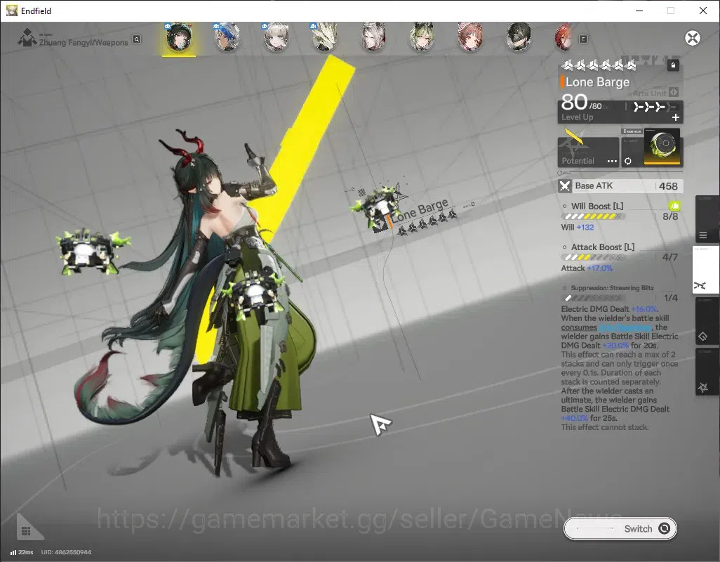 Arknights: Endfield Accounts ASIA|Lv 53|5 SSR (1 Limited) + 12 (*6 Weapon) + 2 Weapon Supply|Zhuang Fangyi 3