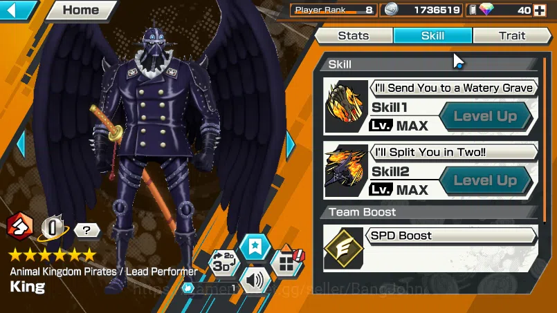 One Piece Bounty Rush Accounts Others GLOBAL| 6 EX BP kuzan, DD shanks, KING d Roger, FR shanks, ST ethanbaron, ONIGA kaido 3