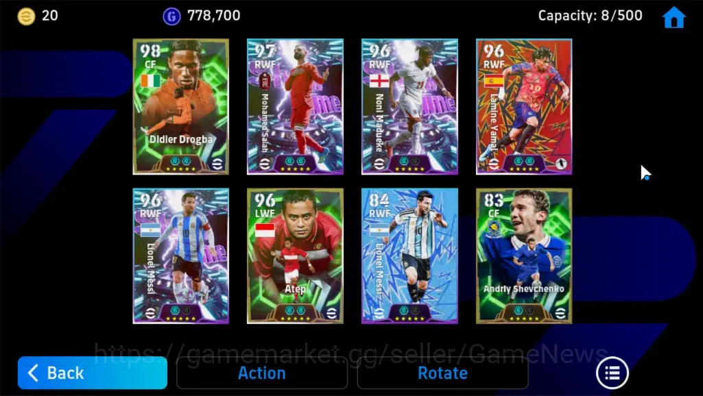 eFootball Accounts Android |3 Epic (Didier Drogba,Atep,Andrly Shevche image 4