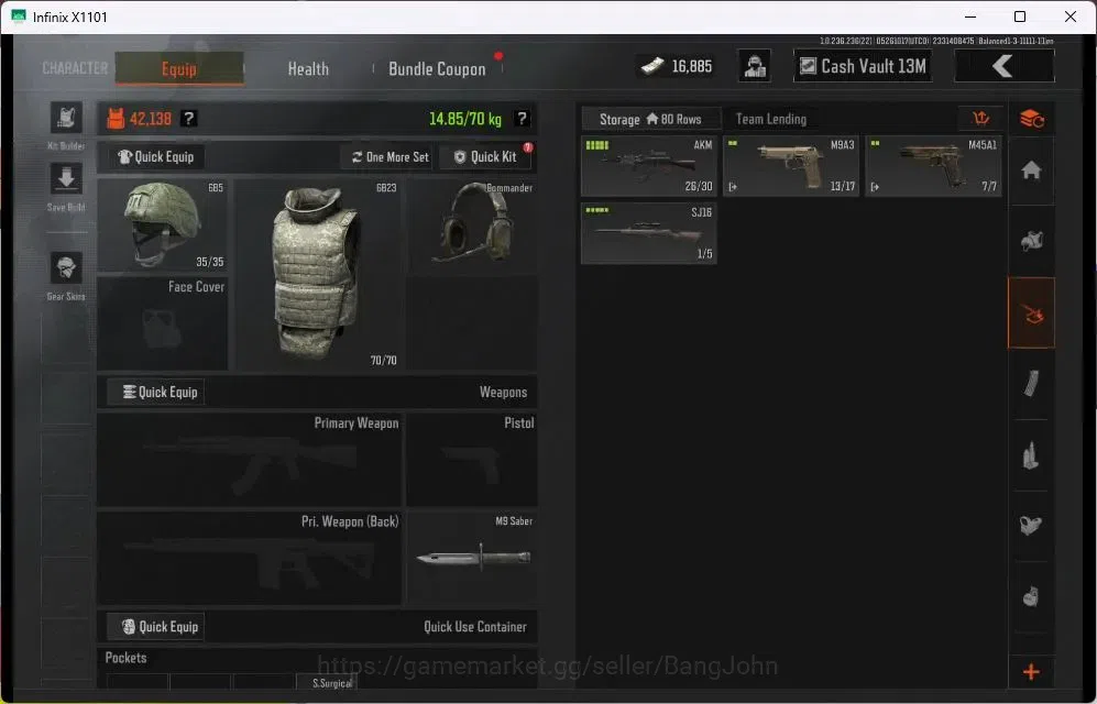 Arena Breakout Accounts Mobile | LV 27 | SV 16.4 M | CV 13.9 M | GM AK-12, image 4