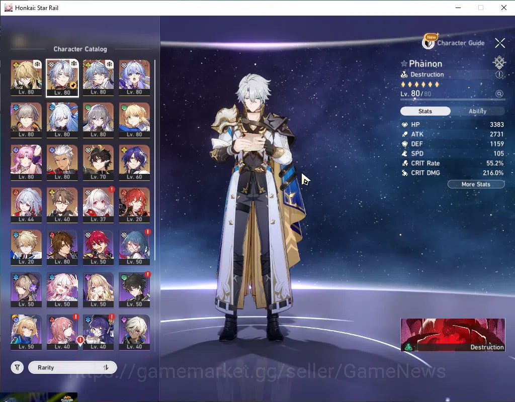 Honkai Star Rail Accounts Asia|TL 66|10 Limited |Phainon,Sunday,Luocha,Robin image 3