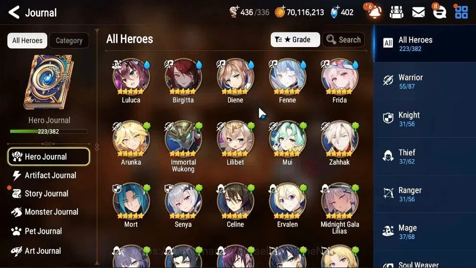 Epic Seven Accounts Starter Asia UnVerif|25 ML(Zio,LC Bellona,AB Vildred,Witch Tenebria,Etc)+Rinak,Setsuka,AB Fumyr,Etc|AUTO 10
